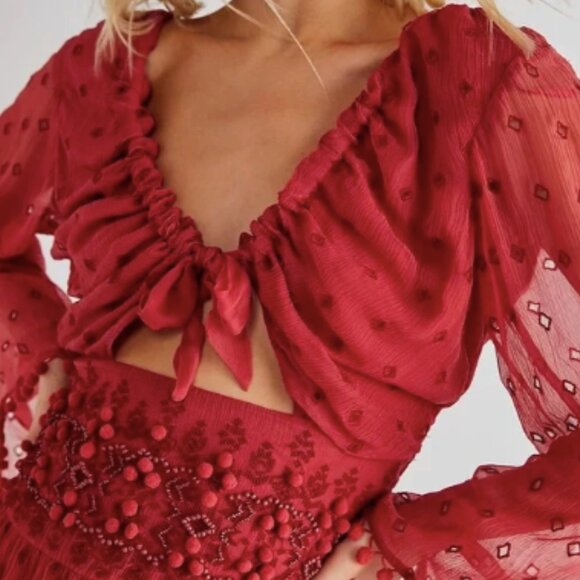 Free People Red Mini Dress - Picture 14 of 14